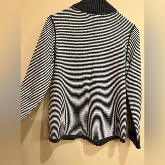 Eddie Bauer double zip gray cardigan S - Picture 3 of 11